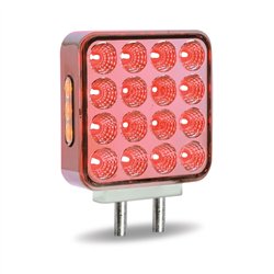 TXTLED-SDXP - Dual Revolution Double Face Double Post Square LED (Amber/Red/Purple) - (44 Diodes)