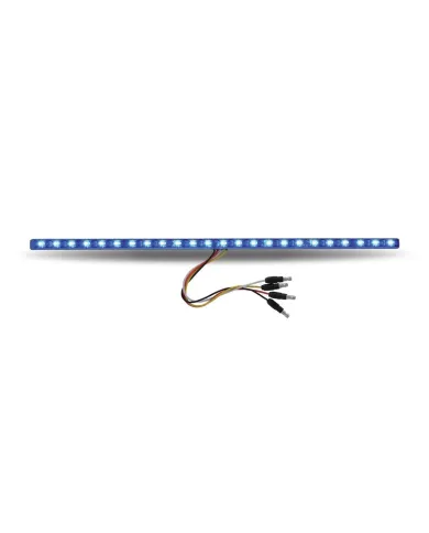TXTLED-SXAB - 17" Dual Revolution Amber/Blue LED Strip - Attaches with 3M Tape