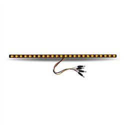 TXTLED-SXAB - 17" Dual Revolution Amber/Blue LED Strip - Attaches with 3M Tape