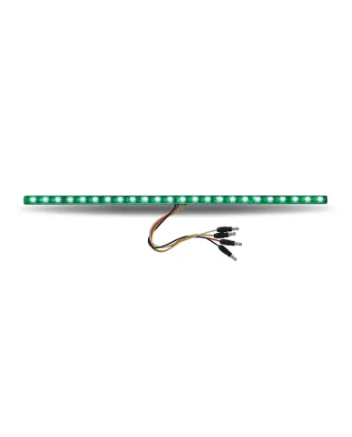 TXTLED-SXAG - 17" Dual Revolution Amber/Green LED Strip - Attaches with 3M Tape