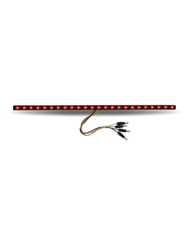TXTLED-SXAR - 17" Dual Revolution Amber/Red LED Strip - Attaches with 3M Tape