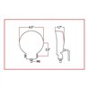 TXTLED-U1 - Universal White Round Work Light - Clear Lens - Black Housing (6 Diodes) - 600 Lumens