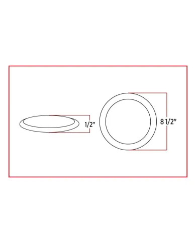TXTLED-U11 - Large Ultra-Thin LED Ceiling Lamp with Touch Switch - 2 Function (144 Diodes)