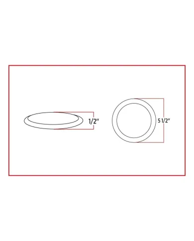 TXTLED-U12 - Small Ultra-Thin LED Ceiling Lamp with Touch Switch - 2 Function (50 Diodes)