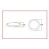 TXTLED-U12 - Small Ultra-Thin LED Ceiling Lamp with Touch Switch - 2 Function (50 Diodes)