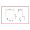 TXTLED-U18 - Universal White Square Work Light with Spot Beam - Clear Lens - Black Housing (4 Diodes) - 4000 Lumens