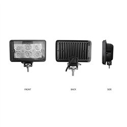 TXTLED-U21 - 4" x 6" Rectangular Heavy Duty LED Work Light - Spot Beam - 600 Lumens (6 Diodes)