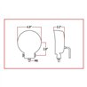 TXTLED-U25 - Universal White Round Flood Work Light - Clear Lens - Black Housing (9 Diodes) - 900 Lumens 