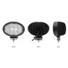 TXTLED-U29 - Universal White Cree Oval Flood Work Light - Clear Lens - Black Housing (6 Diodes) - 5400 Lumens