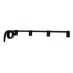 UP10626-Black Straight Mud Flap Hangers - 2 Coils (Pair)