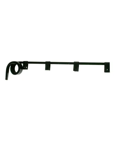 UP10626-Black Straight Mud Flap Hangers - 2 Coils (Pair)