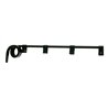 UP10626-Black Straight Mud Flap Hangers - 2 Coils (Pair)
