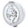UP32483-Chrome Classic Headlight H4 With 34 White LED & Dual Mode LED Signal - Clear Lens