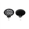 TXTLED-U9 - Universal White Cree Oval Work Light - Clear Lens - Black Housing (6 Diodes) - 5400 Lumens