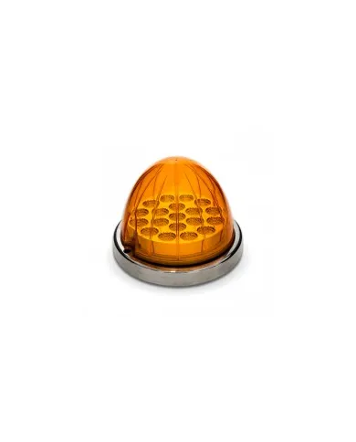 TXTLED-WA - Amber Watermelon LED with Reflector Cup & Lock Ring (19 Diodes)