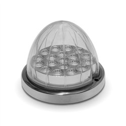 TXTLED-WCR - Clear Red Watermelon LED with Reflector Cup & Lock Ring (19 Diodes)