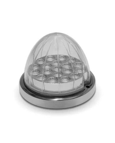 TXTLED-WCR - Clear Red Watermelon LED with Reflector Cup & Lock Ring (19 Diodes)