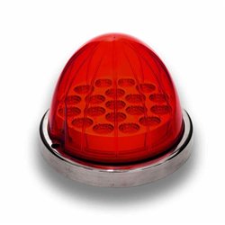 TXTLED-WR - Red Watermelon LED with Reflector Cup & Lock Ring (19 Diodes)