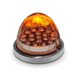 TXTLED-WXAP - Dual Revolution Amber/Purple Watermelon LED with Reflector Cup & Lock Ring (19 Diodes)