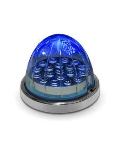 TXTLED-WXRB - Dual Revolution Red/Blue Watermelon LED with Reflector Cup & Lock Ring (19 Diodes)