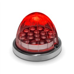 TXTLED-WXRB - Dual Revolution Red/Blue Watermelon LED with Reflector Cup & Lock Ring (19 Diodes)