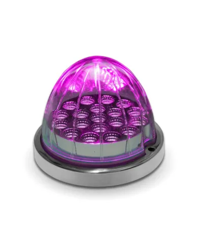 TXTLED-WXRP - Dual Revolution Red/Purple Watermelon LED with Reflector Cup & Lock Ring (19 Diodes)