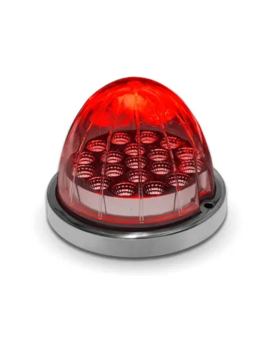 TXTLED-WXRP - Dual Revolution Red/Purple Watermelon LED with Reflector Cup & Lock Ring (19 Diodes)