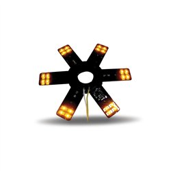 TXTLED-X1A - 8" Star Amber LED for 15" Donaldson & Vortox Air Breather (24 Diodes)