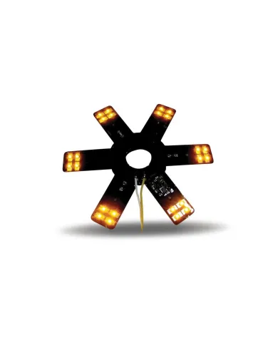 TXTLED-X1A - 8" Star Amber LED for 15" Donaldson & Vortox Air Breather (24 Diodes)