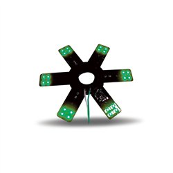 TXTLED-X1G - 8" Star Green LED for 15" Donaldson & Vortox Air Breather (24 Diodes)