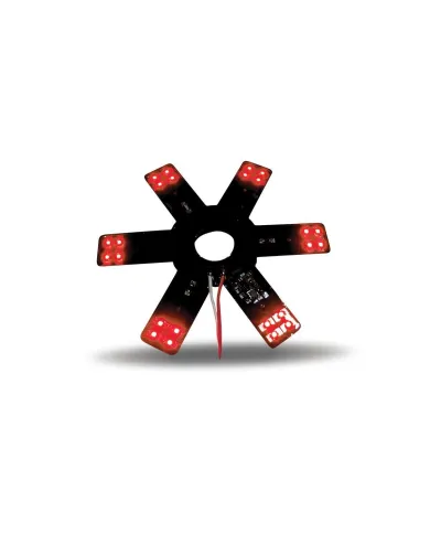TXTLED-X1R - 8" Star Red LED for 15ö Donaldson & Vortox Air Breather (24 Diodes)