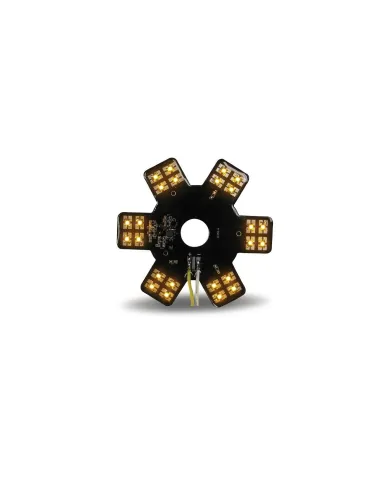 TXTLED-X3A - 5" Star Amber LED for 13" Donaldson Air Breather (24 Diodes)