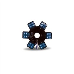 TXTLED-X3B - 5" Star Blue LED for 13" Donaldson Air Breather (24 Diodes)