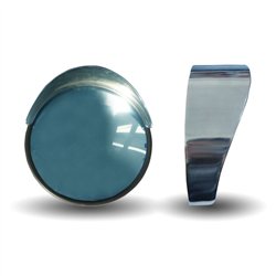 TXTM-2000 - Chrome Plastic 8" Convex Mirror Visor