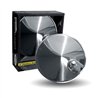 TXTM-2003 - 8" CONVEX STAINLESS STEEL MIRROR WITH OFFSET MOUNTING BRACKETS