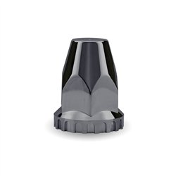 TXTNUT-F2TB - Black Chrome Plastic 33mm Threaded Nut Cover with Flange