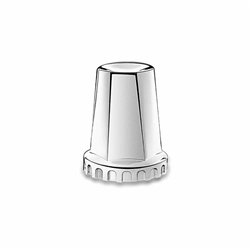 TXTNUT-MF2T - Chrome Plastic Mag Style 33mm Threaded Nut Cover with Flange