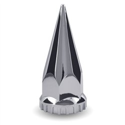 TXTNUT-P1 - Chrome Plastic 33mm Threaded Pointed Nut Cover with Flange