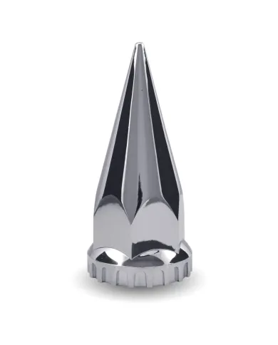 TXTNUT-P1 - Chrome Plastic 33mm Threaded Pointed Nut Cover with Flange