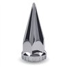 TXTNUT-P1 - Chrome Plastic 33mm Threaded Pointed Nut Cover with Flange