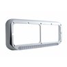 UP32507-Rectangular Dual Headlight Bezel With LED Sequential Light Bar (Passenger) - Amber LED/Clear Lens