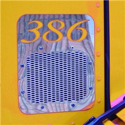 TXTP-1119 - Peterbilt 386 Fresh Air Intake Cover - With Logo