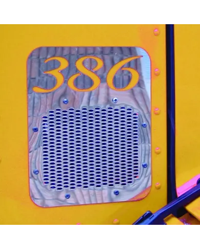 TXTP-1119 - Peterbilt 386 Fresh Air Intake Cover - With Logo