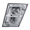 UP32648-Chrome Fog/Driving Light W/White LED Light Bar For 2003-2017 Volvo VN/VNL - Driver