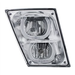 UP32649-Chrome Fog/Driving Light W/White LED Light Bar For 2003-2017 Volvo VN/VNL - Passenger