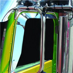 TXTP-1401 - Peterbilt 379 Window Shade - Convex Mirror Cutout on Passenger Side (20052012)