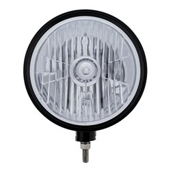 UP32666-Black "Billet" Style Groove Headlight Crystal H4 Bulb