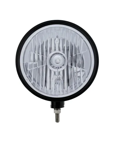 UP32666-Black "Billet" Style Groove Headlight Crystal H4 Bulb