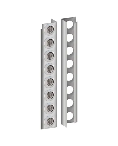 TXTP-1867LC - Peterbilt 389 15" Premium Rear Air Cleaner Light Bar with 16 x 2" Clear LEDs & Bezels (2010+)