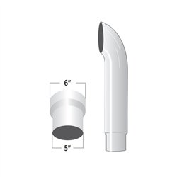 TXTSK65-CO60 - 6 - 5" Reduced Curved O.D. Stack - 60""